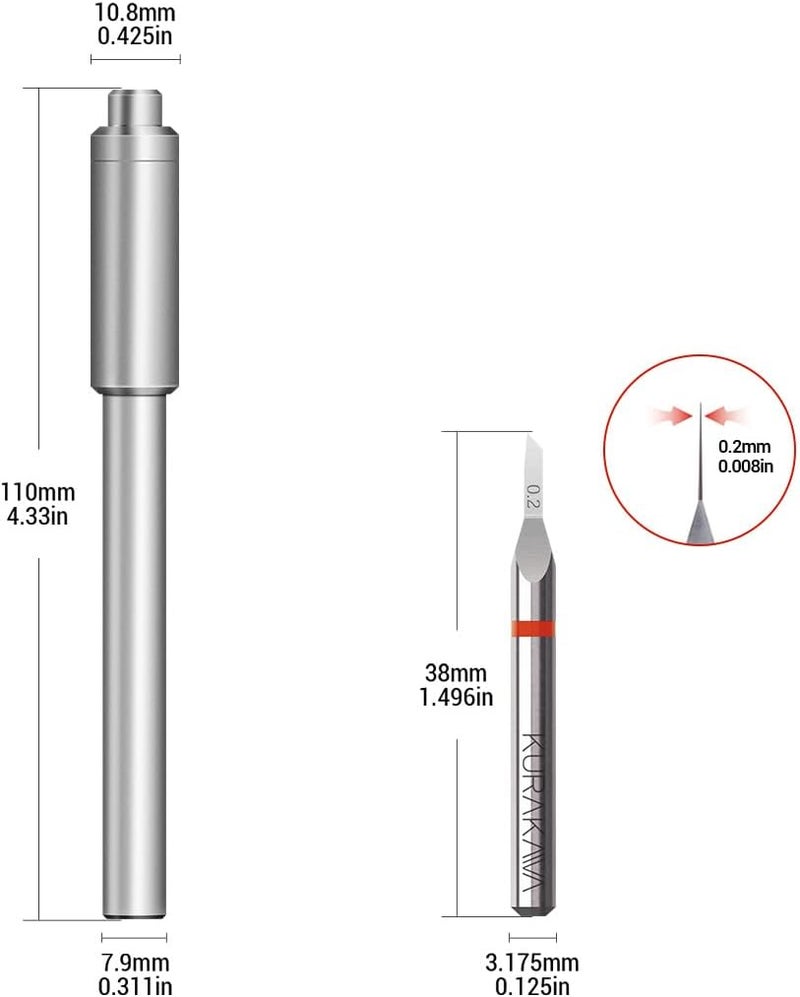 HARDWIN Model Scriber Tool with 0.2mm Tungsten Blade – for Gundam, RG Scale, Resin Models – Scribing, Panel Line Engraving, Detailing (Marking Tool, Modeling Hobby) - Image 2